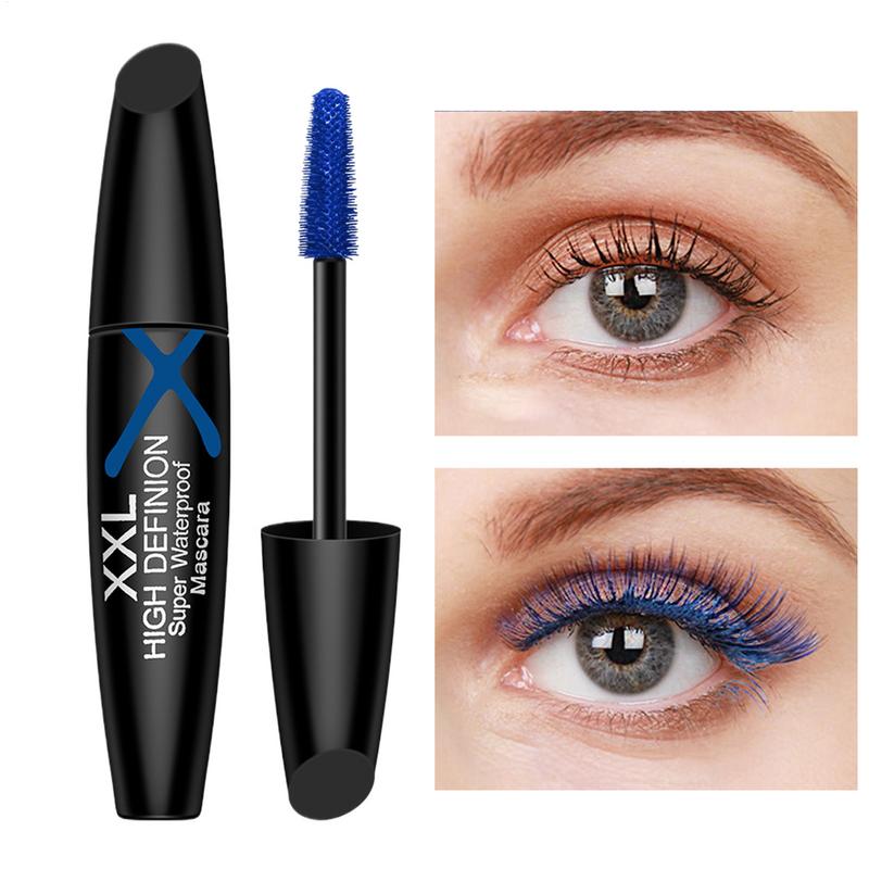 Waterproof Mascara Wand - Niebieski tusz do rzęs podkreślający objętość
