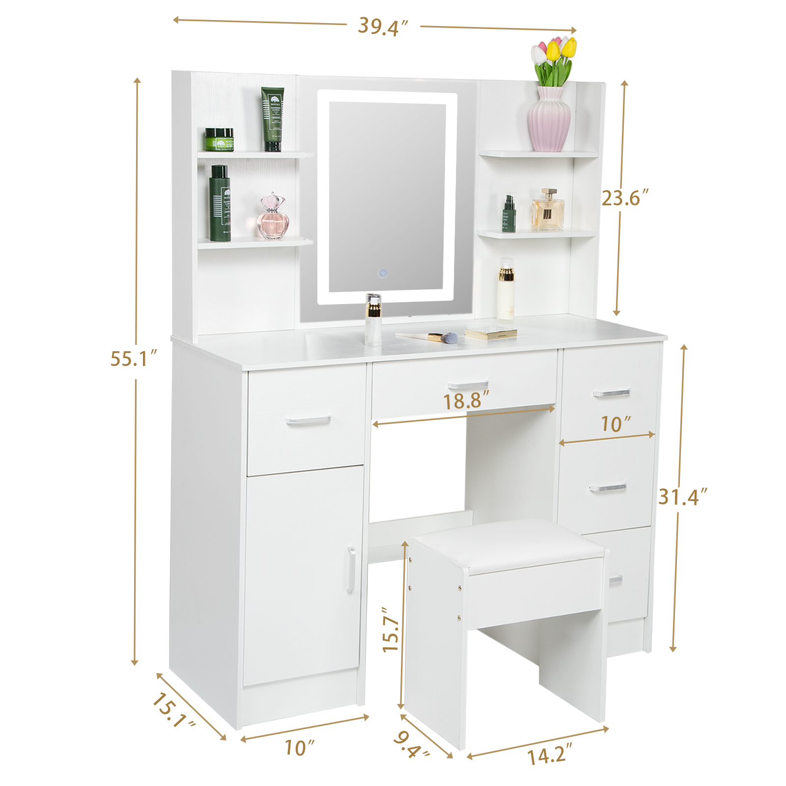 Zestaw toaletki z oświetleniem – Beauty Makeup Vanity Set recenzja i cena